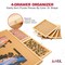 Jumbl Puzzle Board with Drawers, Lazy Susan & Cover - Rotating Wooden Jigsaw Puzzle Table